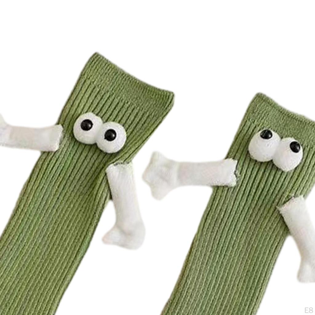 Mittellange Süße Socken Bequem für Damen Herren Paar Händchen haltend