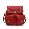 Rhombus chain backpack women's 2025 new fashion niche design women's lightweight fashion schoolbag Korean backpack