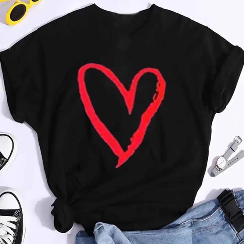 Women Cartoon TShirts Summer Cute Cat Printed Breathable Short Sleeve O-neck Tops Couple Streetwear Loose Clothes Y2K Top
