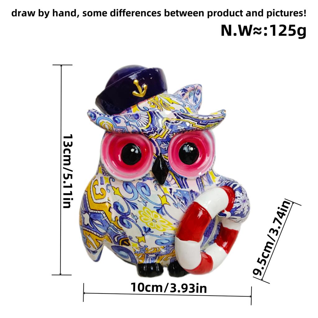 Nowy Produkt Kreatywne Ozdoby Pirackiej Sowy Nowoczesne Proste Dekoracje do Biura Gabinetu Rzemiosło z Żywicy
