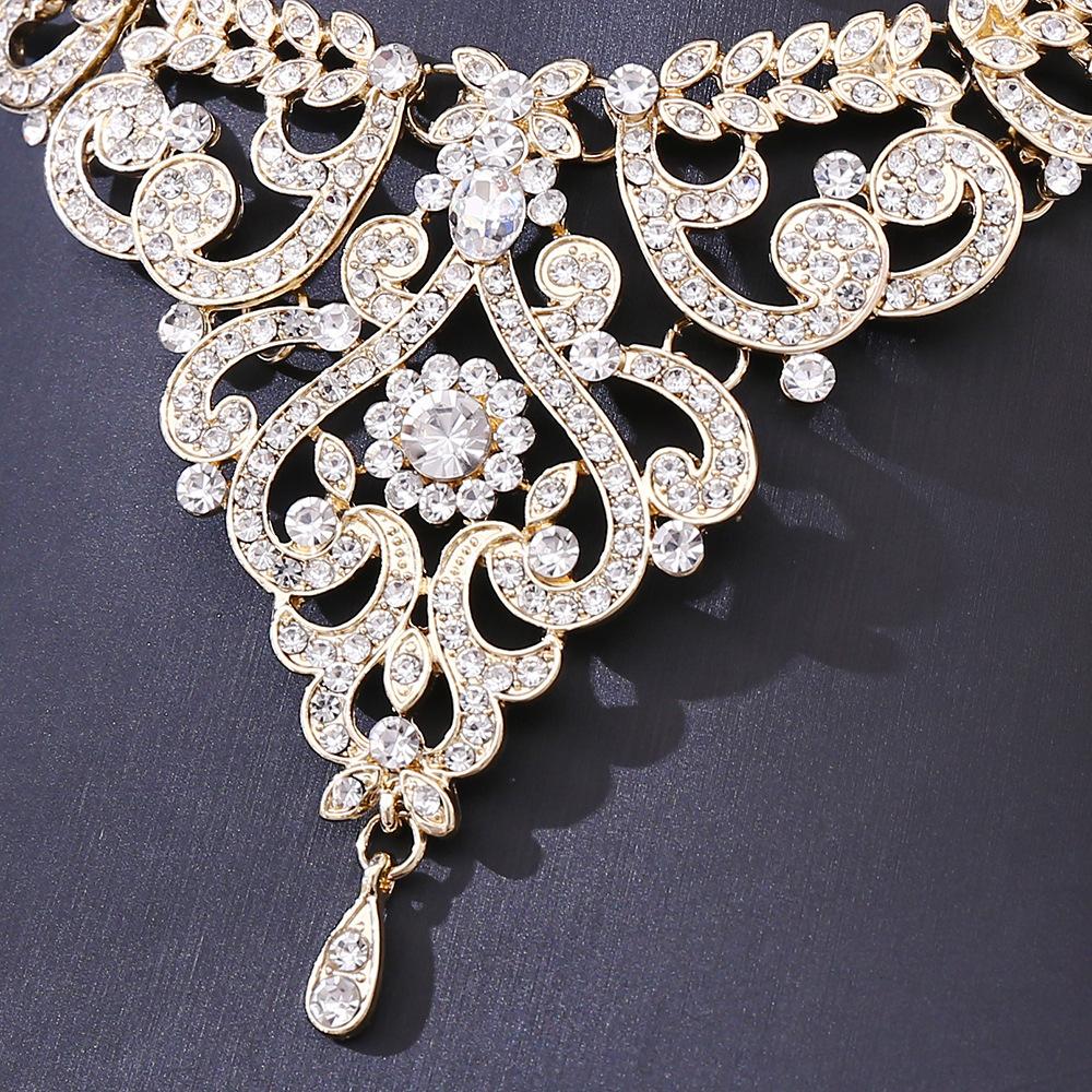 2026 Wedding Accessories, Jewelry Necklace, Earrings, Bridal Set, High-end Short Women's Evening Dress, Light Luxury Two-piece Set