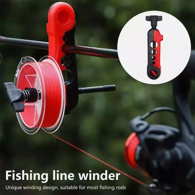Avvolgicanna da pesca Morsetto per filo da pesca comodo Filo da pesca per varie dimensioni di bobine Avvolgitore da pesca Attrezzi per spinning e casting