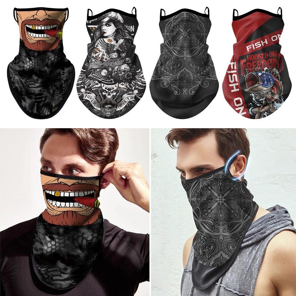 Anti-UV Sunscreen Face Mask Thin Sleeves Face Shield Fashion Cycling Face Cover Mask