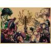 Retro Kraft Paper Wall Poster: Hunter X Hunter Japanese Anime Art for Bar & Cafe Decor