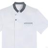 Chef Coat Jacket Overalls Short Sleeve Top Food Service Summer Snap Button Clothes Workwear for