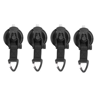 4Pcs Heavy Duty Suction Cup Anchor Tie Down Portable Strong Suction Cup Hook for Camping Travel