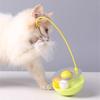 1Pc ABS Tumbler Cat Toy with Removable Stick Soft Feather and Bell Catnip Balls Anti-Bite Interactive Cat Toys Relieving Boredom