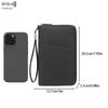 Rfid Shielded Multi Function Passport Holder Vertical Card Wallet Travel Organizer For Cash Cards Id Document Daily Outdoor Use