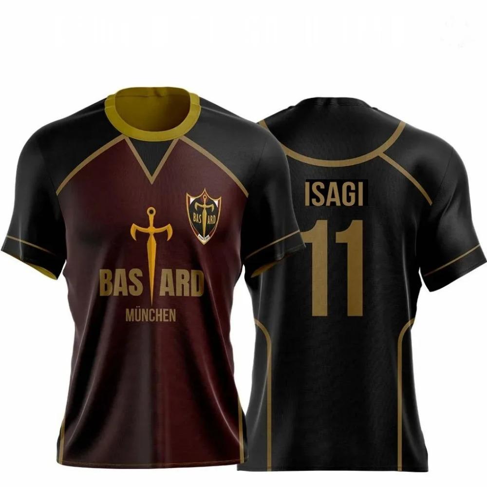2026 New Bastard München 99 Gagamaru and Characters - Blue Lock Anime Crew Neck Short Sleeve T-Shirt Sportswear