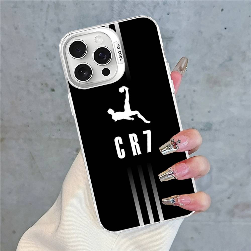 

Famous Football Players C-CR7 Color Phone Case For iPhone 17 16 15 14 13 12 11 Pro Max Plus Pro Shell iPhone 14pro max