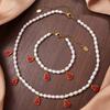 French Niche Fashion Freshwater Pearl Necklace Light Luxury High Sense Versatile Non-Fading Stainless Steel Women'S Jewelry