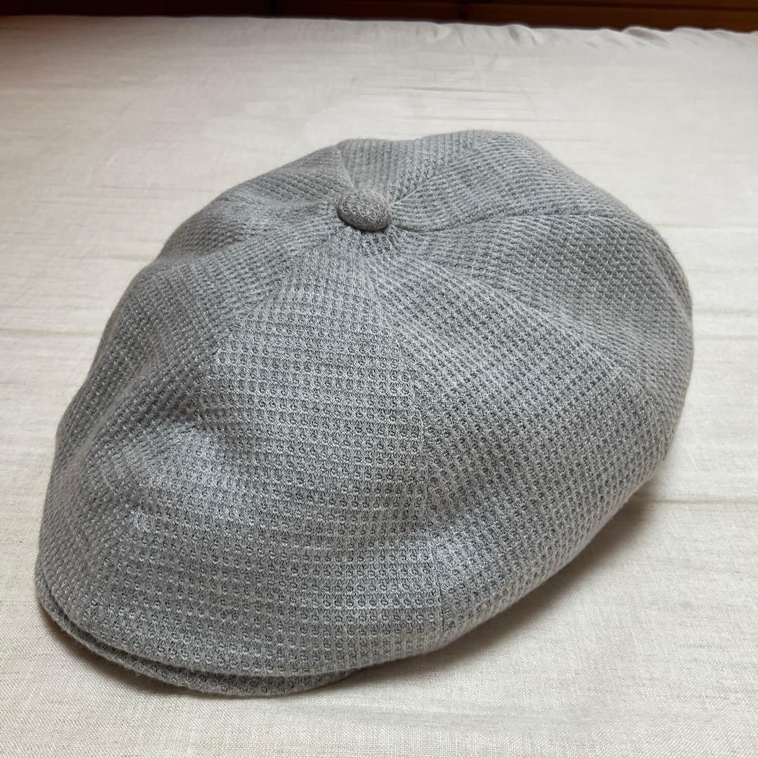 Used BEAMS HEART Casquette Gray Waffle Material