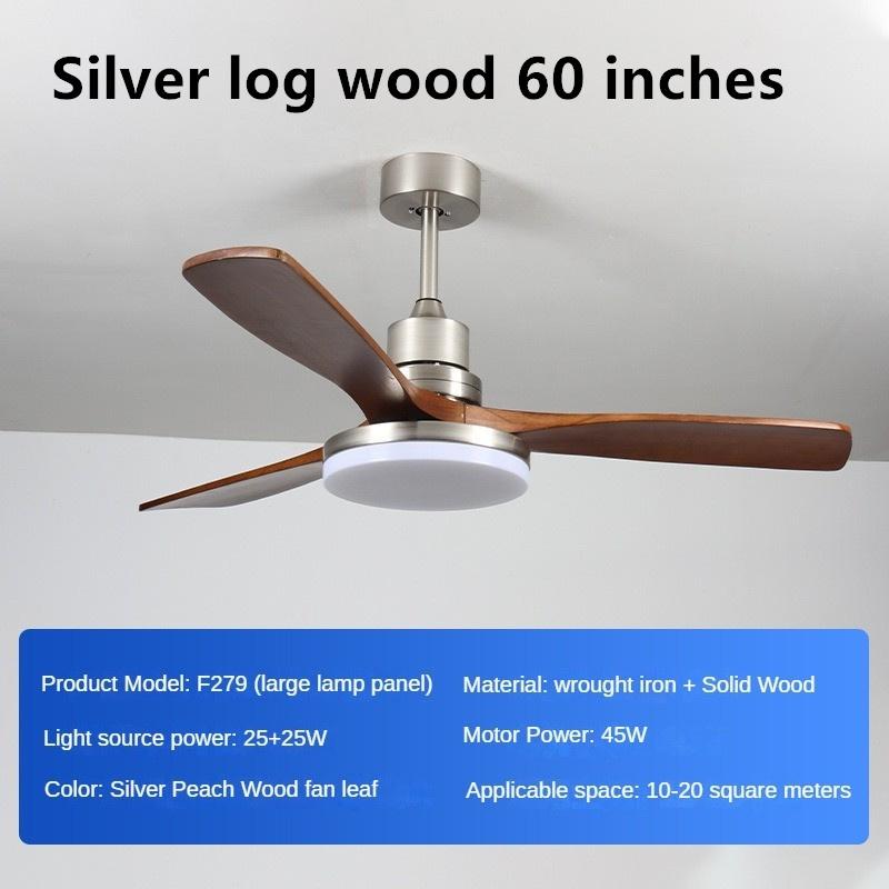45W Domácnost Inteligentní proměnná frekvence Obývací pokoj Osvětlení elektrického ventilátoru Masivní dřevo Retro Osvětlení ventilátoru pro restaurace Plná specifikace