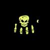 Hand Bone Full Finger Gloves Half-finger Gloves Fashion Accessories Halloween Luminous Mittens