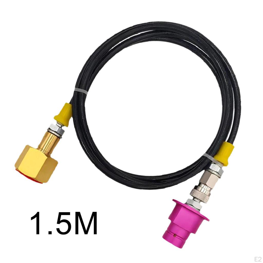 CO2 Adapter Zylinder Nachfüllschlauch Direktanschluss, Verbindungsrohr, Aluminium