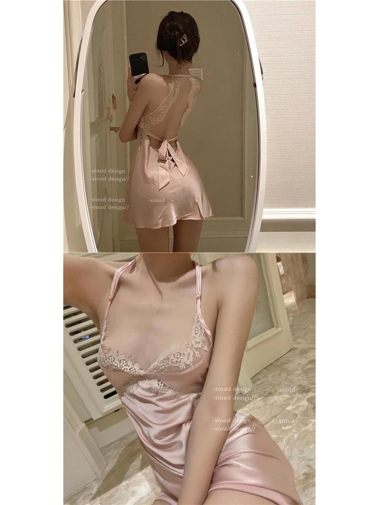 Mitternachts-Charme-Spitzen-Dessous: Flirty, Sexy Nachtwäsche für kleine Brüste