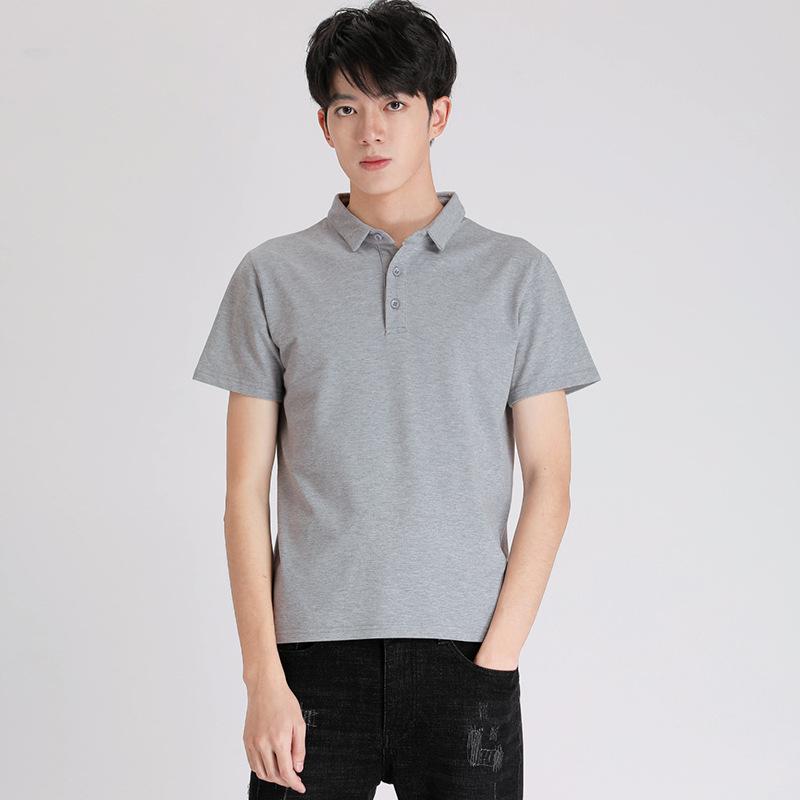 T-Shirt Herren Frühling und Herbst Locker Polo Unterhemd Studenten Pullover T-Shirt Trendiges Ins Lässiges Oberteil