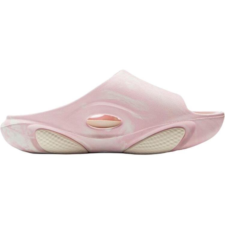 Li Ning Enfants Série Sport Style de Vie Pantoufles Confortables Douces Antidérapantes Résistantes à l'Usure Pantoufles pour Enfants Rose Blanc YKOV002-2