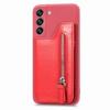 Zipper Wallet Cards Solt Leather Case For Samsung Galaxy S25 Ultra S24 FE S23 Note20 A16 A26 A36 A56 A55 A15 Card Holder Cover