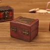 Chinese Style Wood Storage Box Brown Ring Packing Vintage Mini Box Accessories Organizer Retro Jewelry Box Home Decoration