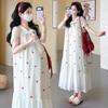 2026 Summer Korean Style Cherry Embroidered Ribbon Dress - Age-Reducing & Chic