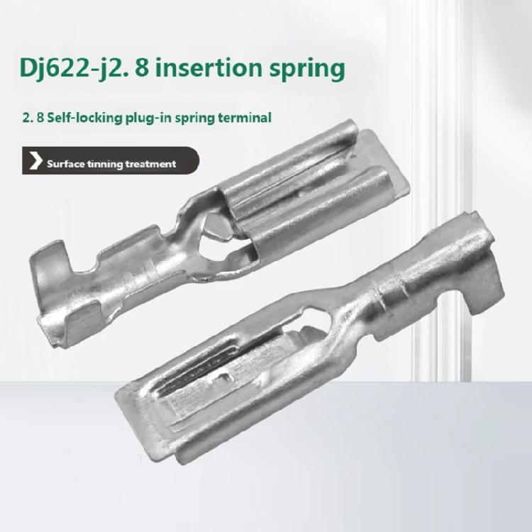 100Pcs Female Quick Connection Terminals 2.8Mm Corrosion Resistant High Conductivity for DIY Automotive Wiring Projects