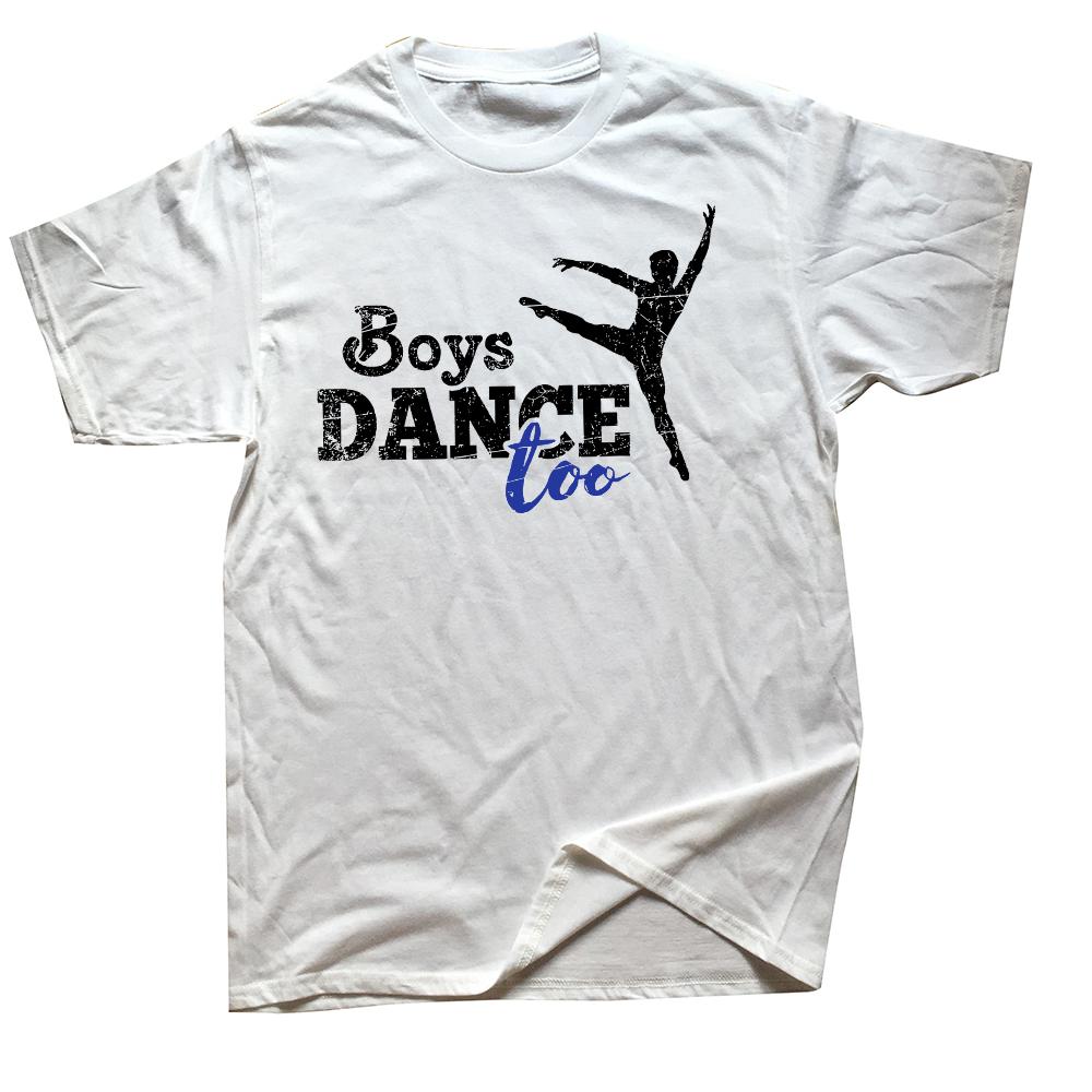 Boy Dance Too Ballerina Tee Shirt My Fun Man Dancer Gift Tee Shirt Fashion Casual Short Sleeve Crew Neck Loose Vintage Clothes