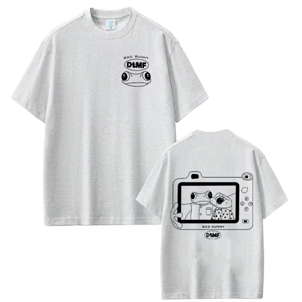 Rapper Bad Bunny Tshirt Debi Tirar Mas Fotos DTMF T Shirts Men and Women Clothing Fashion Hip Hop Oversized Tshirts Streetwear