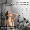 Grey Shower System High Pressure Rainfall Shower Set Digital Shower Faucet Set  Water Saving