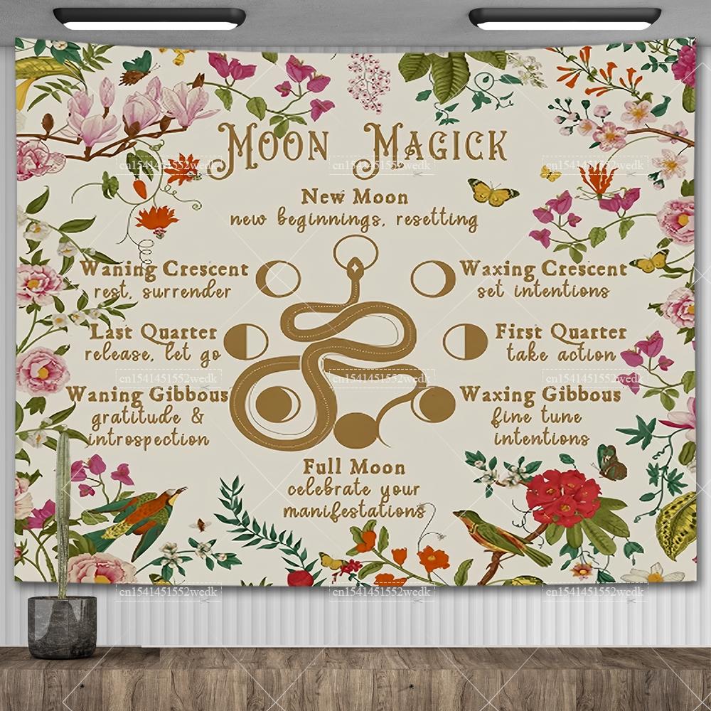 Snake Altar Cloth Wall Tapestry Astrology Tablecloth Divination Tapestries Aesthetic Room Decoration Tarot Astrology Tapestrys