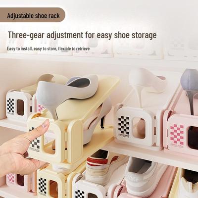 Adjustable Double Layer Shoe Rack for Dorms and Homes