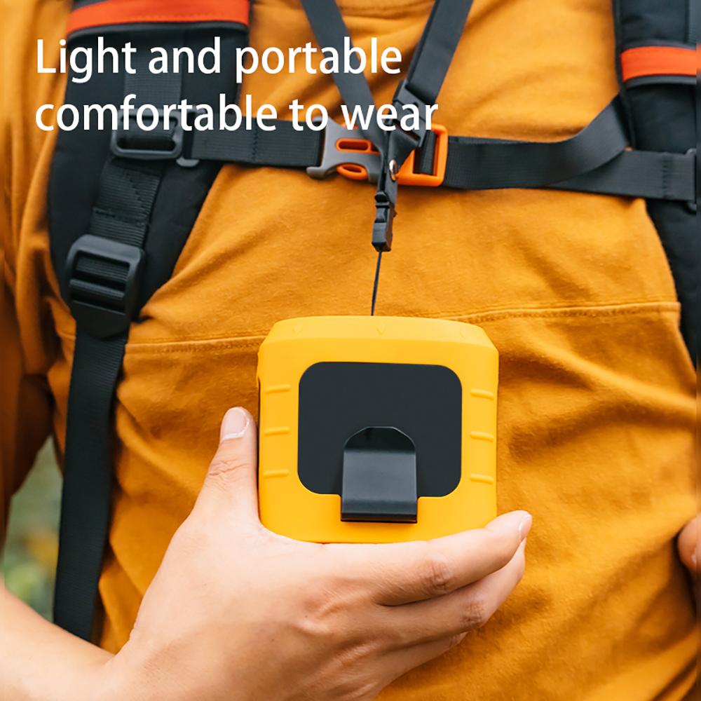 8000mAh Rechargeable Wearable Plastic Personal Cooling Fan 3 Speed Quiet Brushless Motor Hands-free Belt Outdoor Work Camping