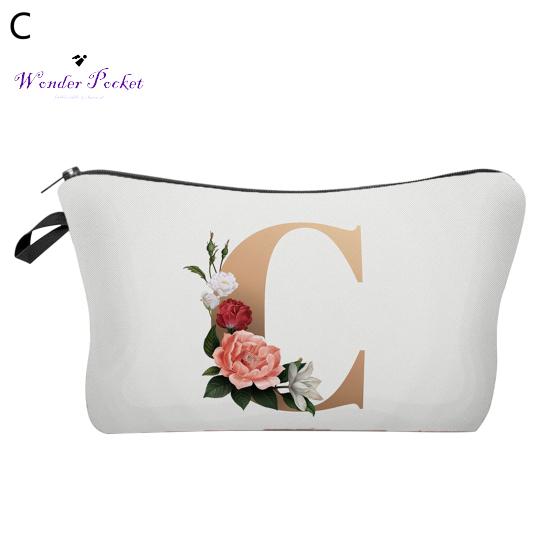

Зручна сумка-пенал на блискавці з квітковим візерунком Зносостійка легка багатоцільова сумочка C