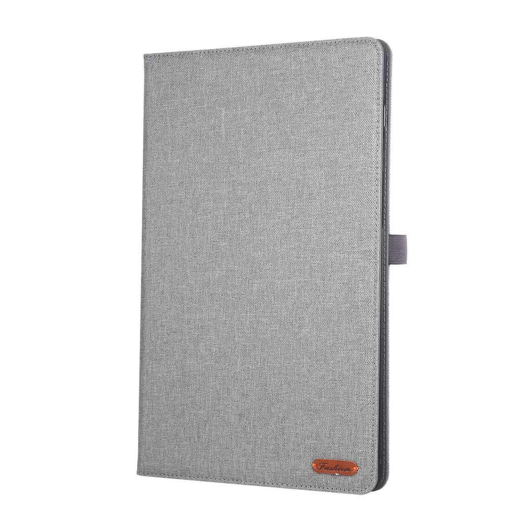 For Samsung Galaxy Tab S10 FE+ Leather Case Card Holder Cloth Texture Tablet Stand Cover