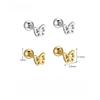 925 Sterling Silver Butterfly Stud Earrings for Women Cute Hollow Design Hypoallergenic Ear Piercing Jewelry Gold/Silver Color