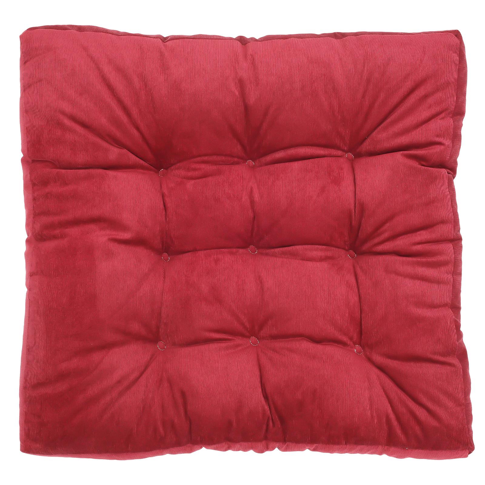 

Мягкая большая напольная подушка для квадратного стула для взрослых, детей, домашнего офиса, декоративная подушка для дивана, подушка для медитации, сидение красный