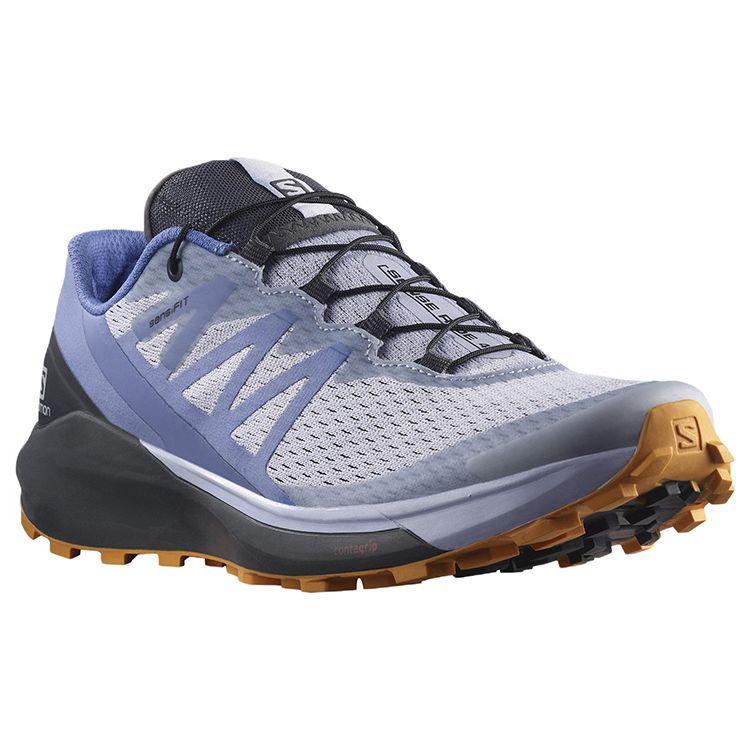 Salomon Sense Ride 4 Comfortable Fabric Durable Low-Top Running Shoes Women Running Shoes Light-Purple 416908