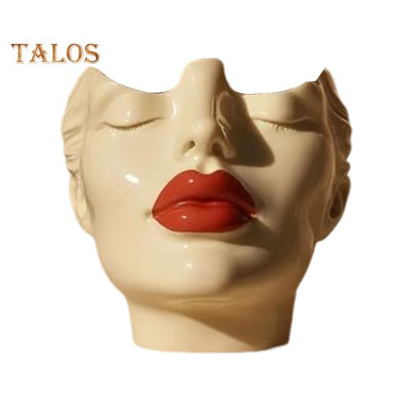 

Держатель для ручек с женским контуром, художественная ваза ручной работы в форме женской головы, минималистичный держатель для кистей для макияжа для дома, гостиной, книжной полки, декора D