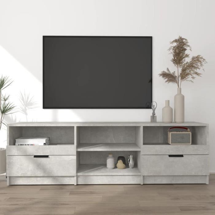 VidaXL Meuble TV Gris béton 150x33,5x45 cm Bois d'ingénierie 811461
