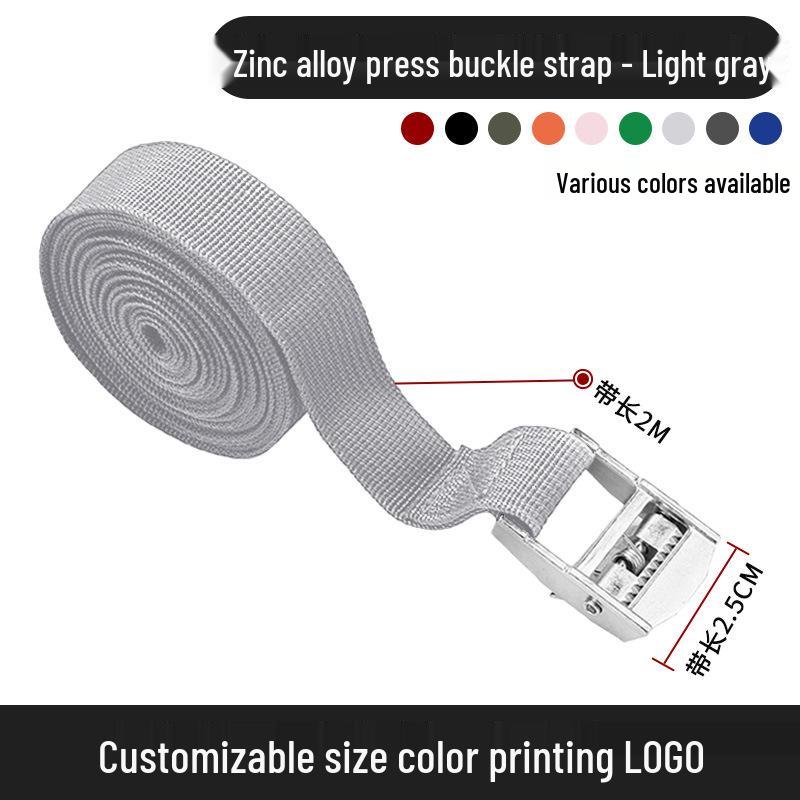 Cargo Tie-Down Straps with Alloy Ratchet and Cam Buckle for Vehicles and Luggage