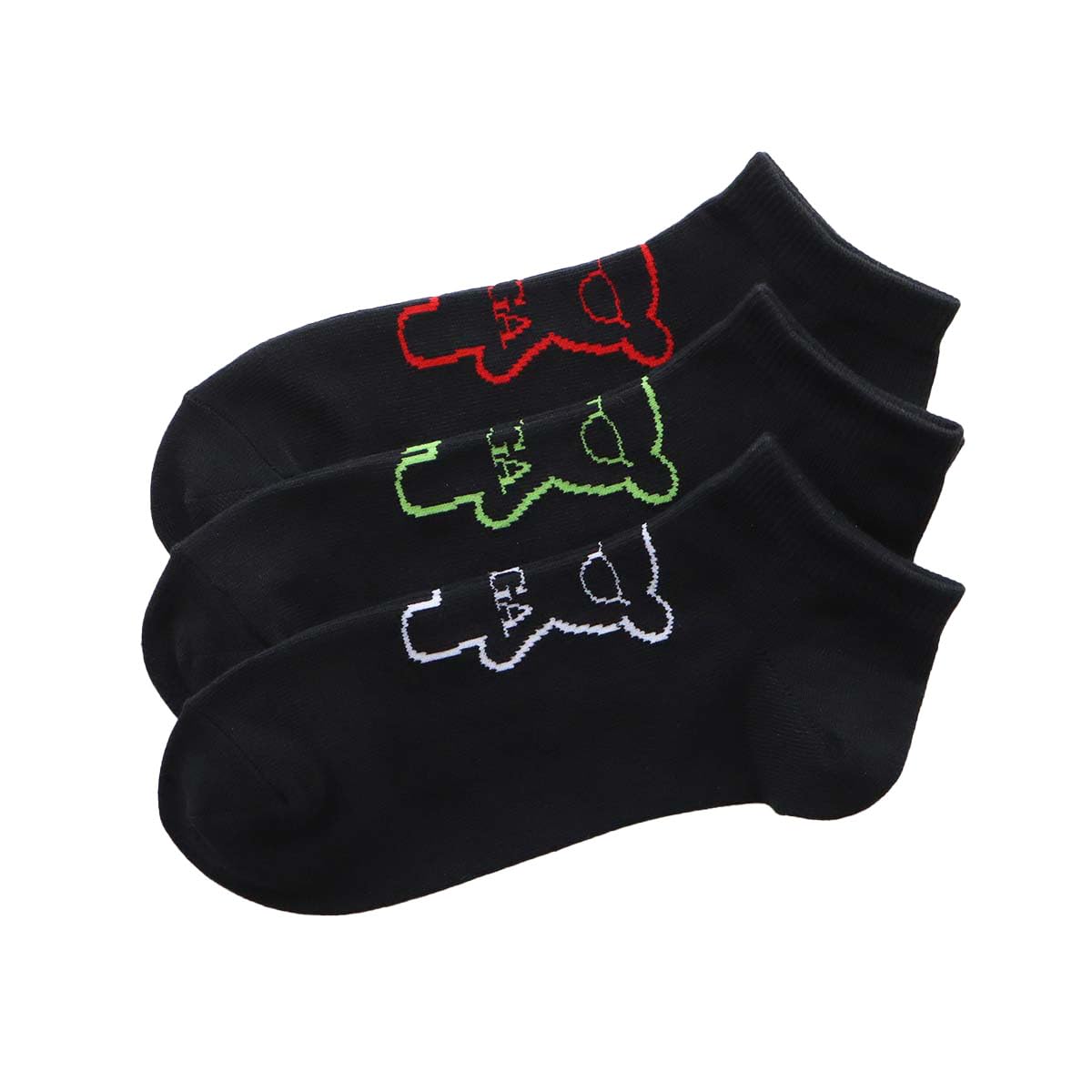 

EMPORIO ARMANI из 3 пар Emporio Armani Manga Bear Sneaker Length Casual Socks Present Gift 92342705 Official Shop Product Black x 3 [Комплект пар]