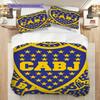 Boca Juniors Pattern Bedding Quilt Set Quilt Cover Pillowcase Home Decoration Birthday Gift (1 * duvet cover + 2 * pillowcase, without core)