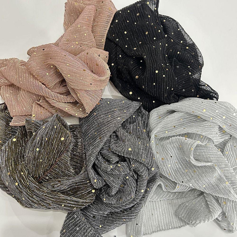 60cm*60cm Hairband Wrinkle Head Wraps Fashion Bandana Turban Unisex