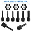 8pcs Bit Socket Set Impact Drill Bit Adapter H/T/M Type for Car Auto Bicycle Repair Hand Tools Power Drills Socket Wrench