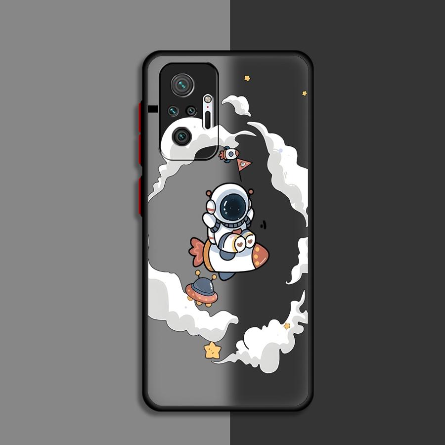 Cute Cartoon Astronaut Funda Back Phone Cover Case for Xiaomi Redmi Note 14 10 9S A4 11 12 14C 13 Pro Plus 13C