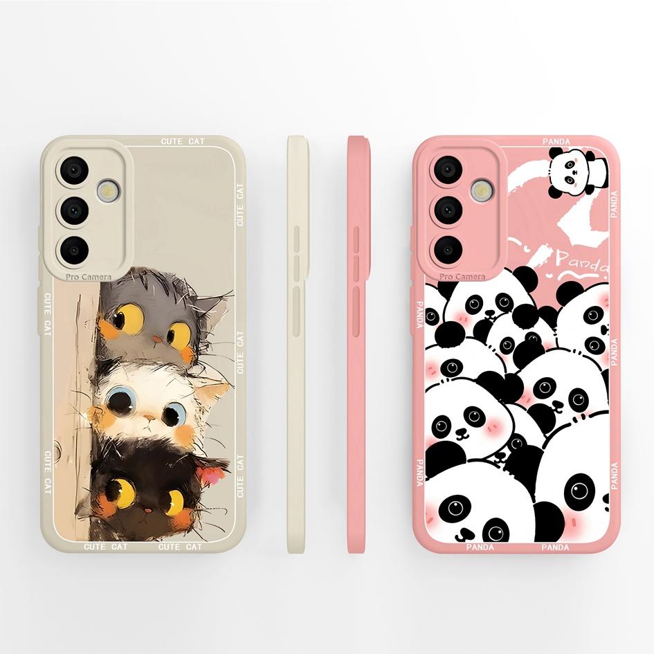 Phone Case For Samsung A15 A16 A26 A36 A56 M15 Fashion Aesthetic Butterfly Lightweight Soft Screen Protector Liquid Silicone Couples Cover For Samsung