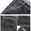 Stretch Skinny Jeans Herren Mode Casual Slim Fit Denim Designer Elastische Hose Grau Markenhose Männlich Große Größe 38 40