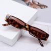 1PC Unisex Small Narrow Rectangle Frame Sunglasses Retro Vintage UV400 Protection Trendy Streetwear Eyewear Fashion Sun Glasses