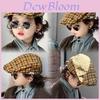 Childrens Retro Plaid Beret Hat With Sun Protection For Spring Autumn Kids Ages 210