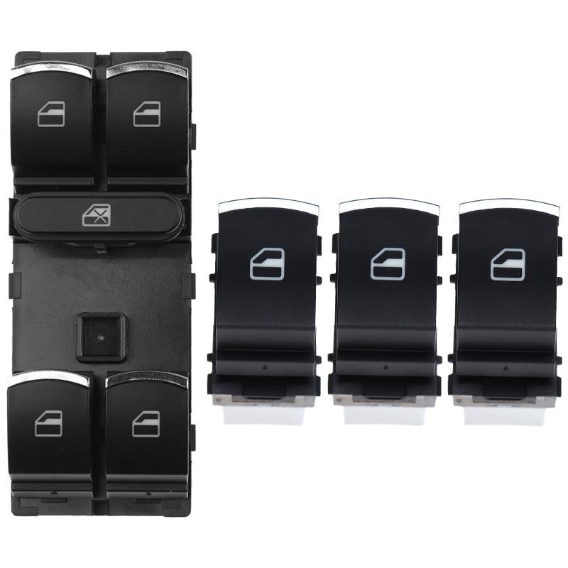 

Автомобиль 5ND959857 5ND959855 Для VW Passat B6 CC Jetta 5 6 golf GTI 5 6 Touran Tiguan Caddy Кнопка управления переключателем стеклоподъемника